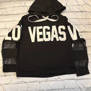 NWOT Love Vegas sweatshirt with mesh open arm